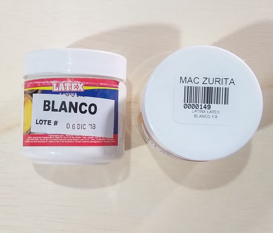 LATINA LATEX BLANCO 1/8