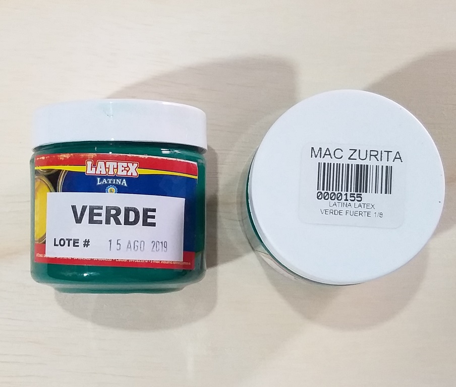 LATINA LATEX VERDE FUERTE 1/8