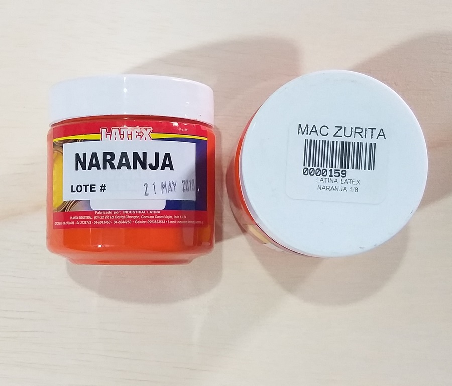 LATINA LATEX NARANJA 1/8