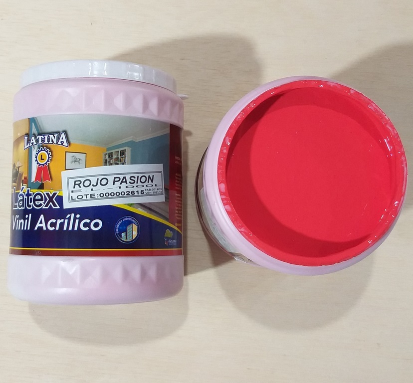 LATINA LATEX ROJO PASION LITRO