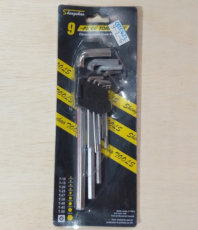 JGO LLAVE EXAGONAL BRISTOL LARGA 9PZS