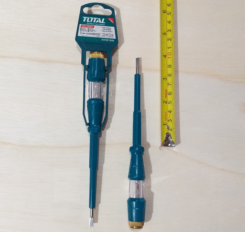 COMPROBADOR DE ELECTRICIDAD TIPO LAPIZ TOTAL 100-500V 4X190MM