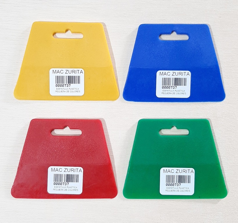 ESPATULA PLASTICA PEQUEÑA DE COLORES