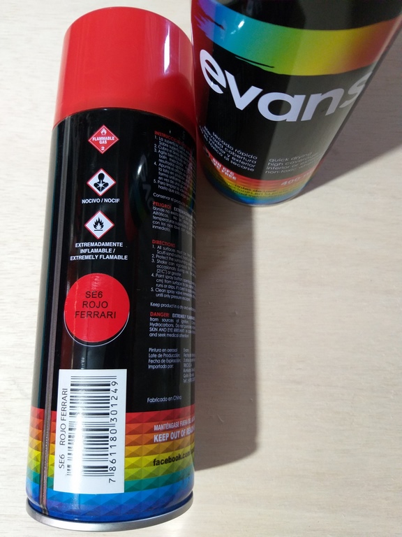 P.SPRAY EVANS ROJO FERRARI
