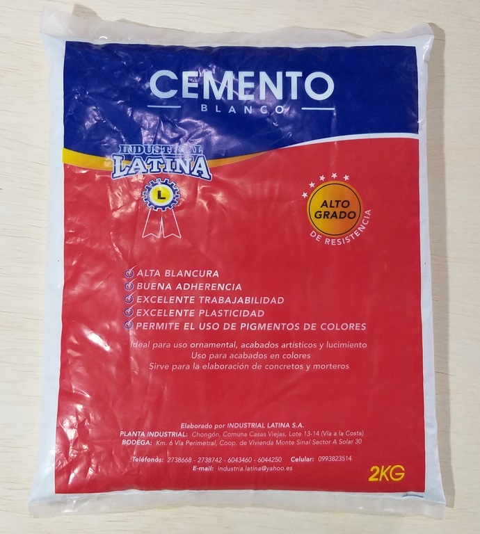 CEMENTO BLANCO FUNDA 2KG LATINA