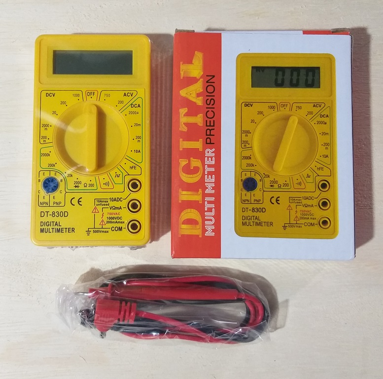 MULTIMETRO DIGITAL DT-830D