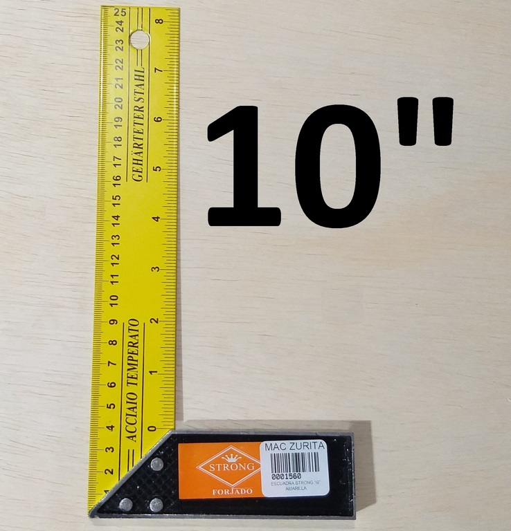 ESCUADRA 10 STRONG AMARILLA