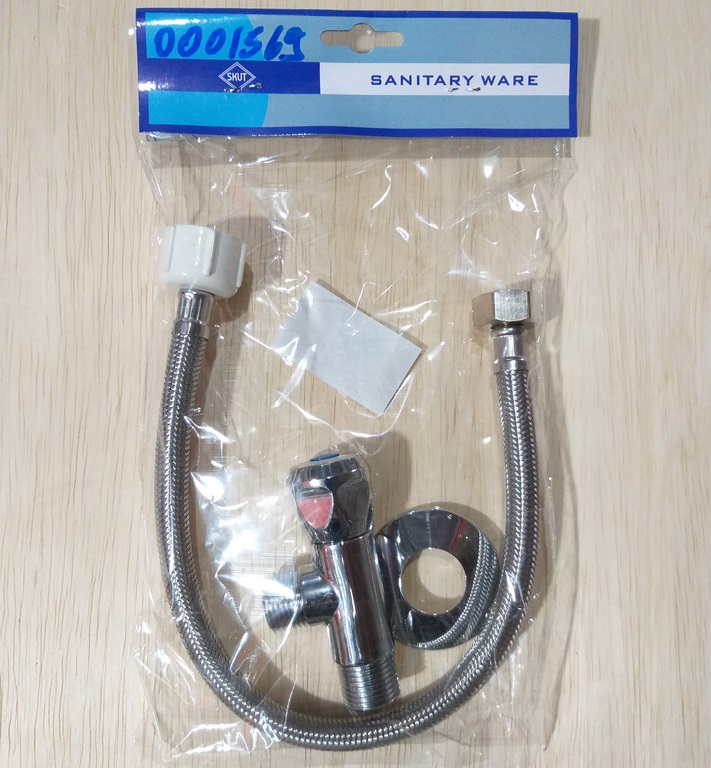 JGO LLAVE ANGULAR SKUT P/INODORO 40CM 16