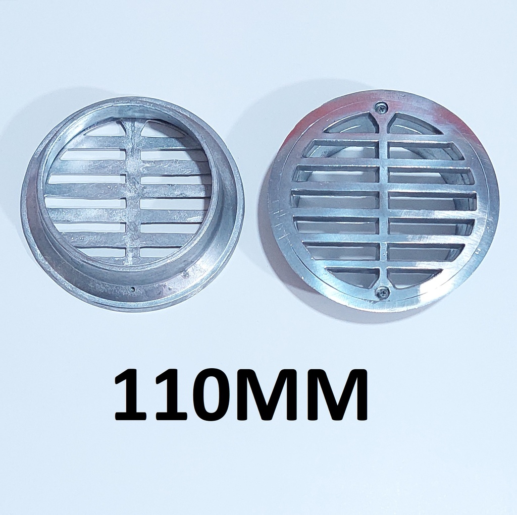 REJILLA 110MM ALUMINIO BRILLADA