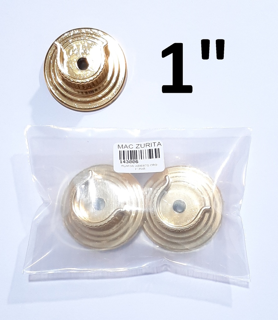 SOPORTE P/CORTINA 1´´ PLAFON DOR ABIERTO PAR C031E