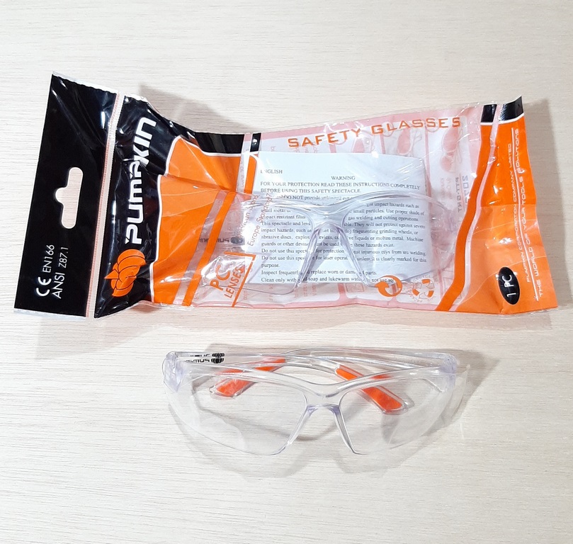 GAFA DE SEGURIDAD TRANSPARENTE PUMPKIN TIPO OAKLEY COD 20707 6943913161311