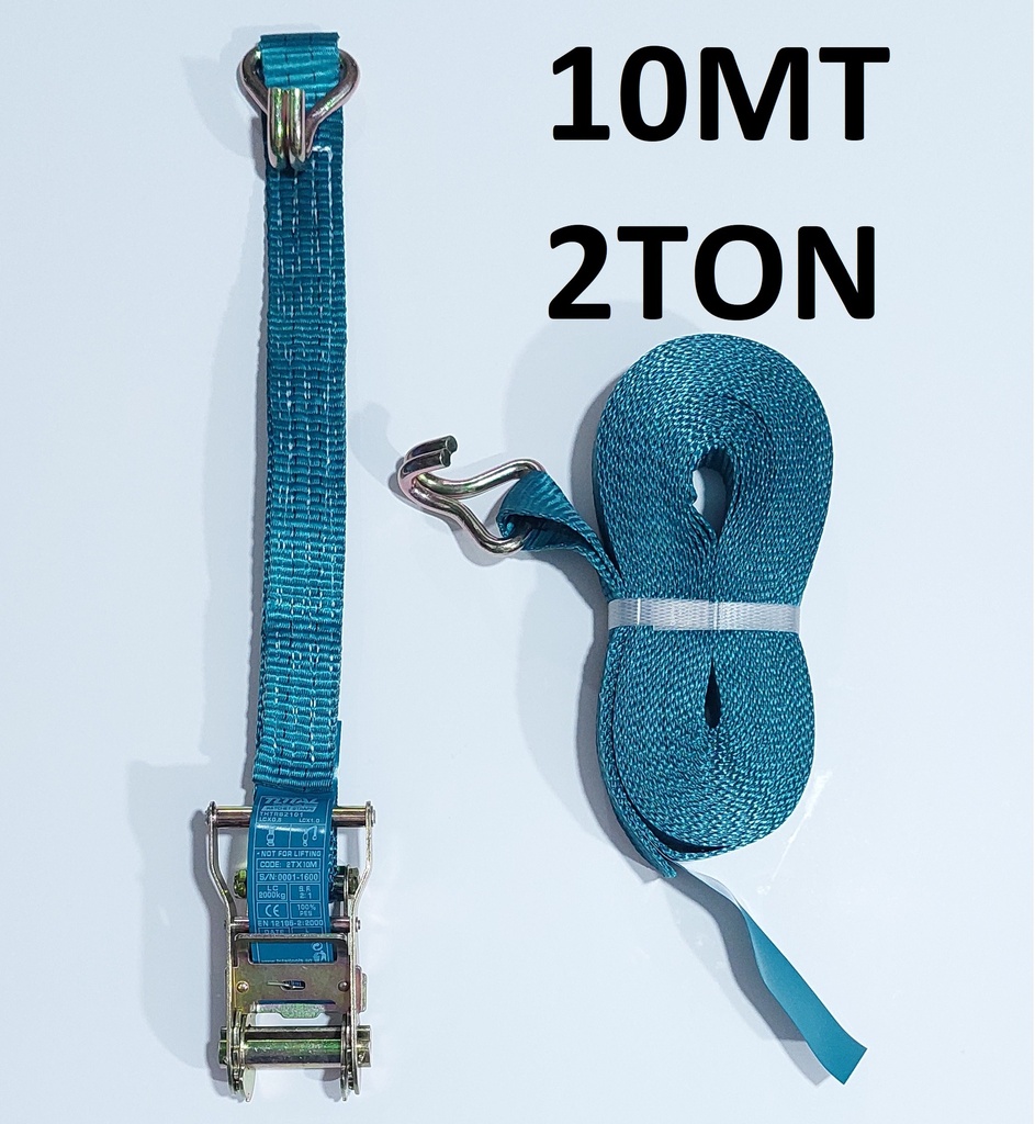 ESLINGA CON RATCHET L 10MTS X A 35MM 2 TON