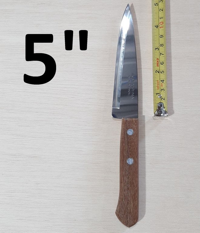 CUCHILLO TRAMONTINA 5´´ PUNTA FINA M/MADERA