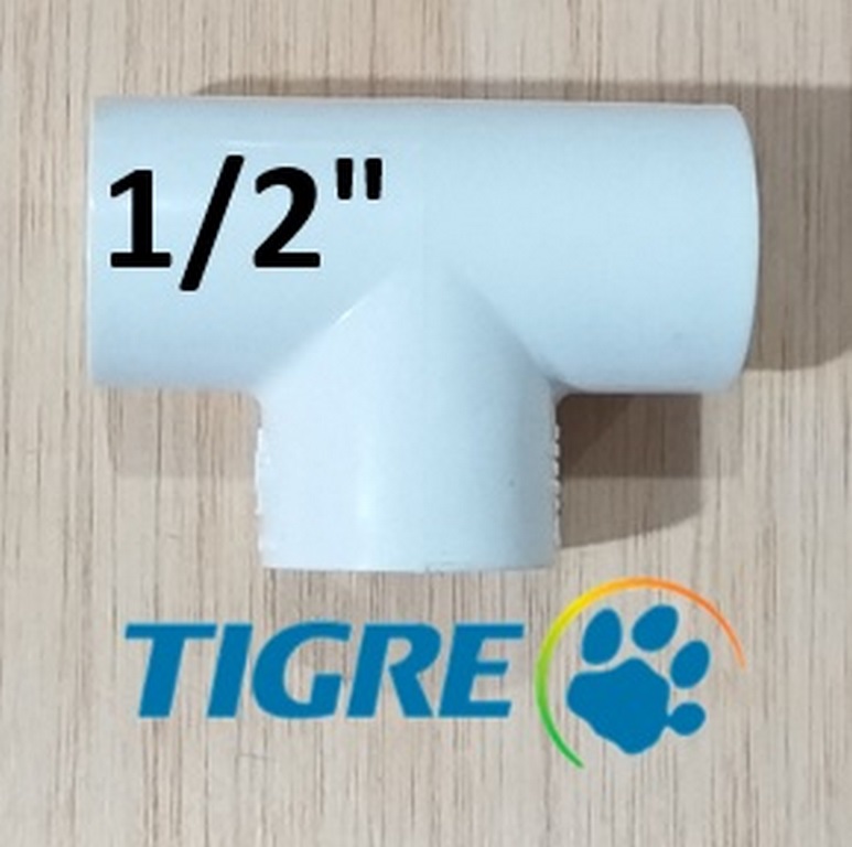 TEE TIGRE 1/2´´ PEGAB C-40 21MM P/TUBO/ROSC