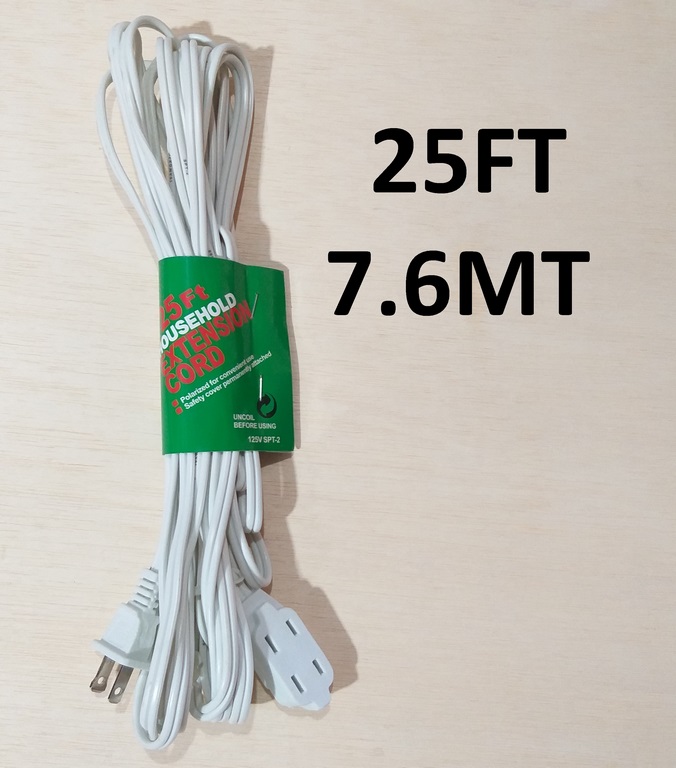 EXTENSION 7.6MT BLANCO CMT 2X16AWG 125V 25FT