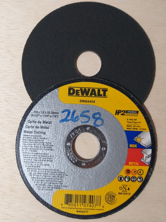 DISCO CORT.MET. 4 1/2 DW 1/16X7/8