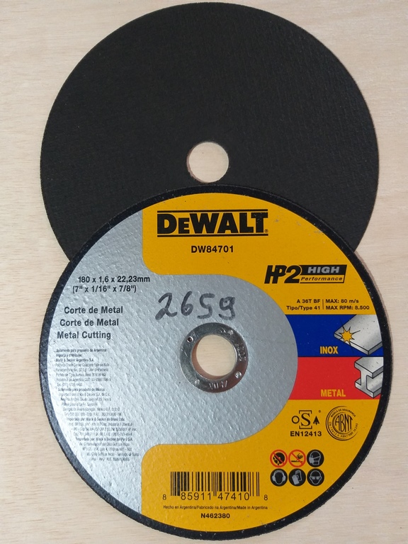 DISCO CORT.MET. 7´´ DW 1/16X7/8