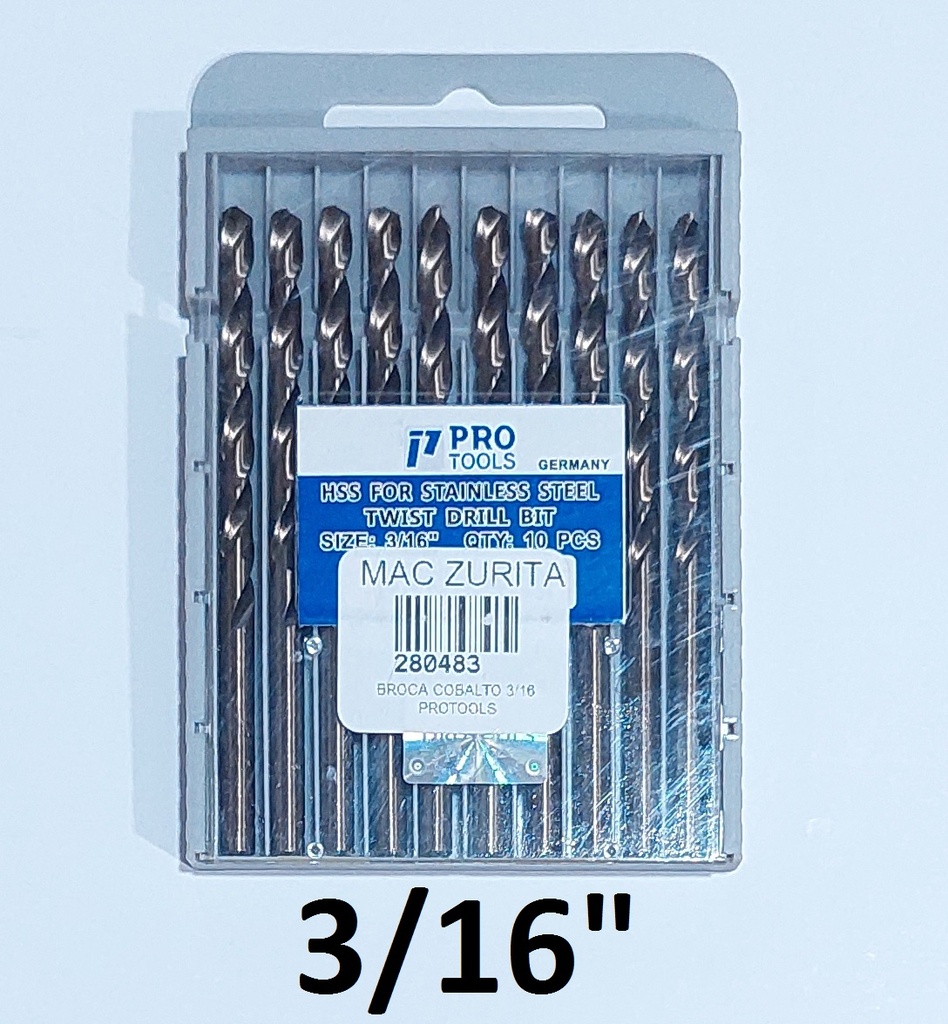 BROCA HSS 3/16 PROTOOLS GERMANY