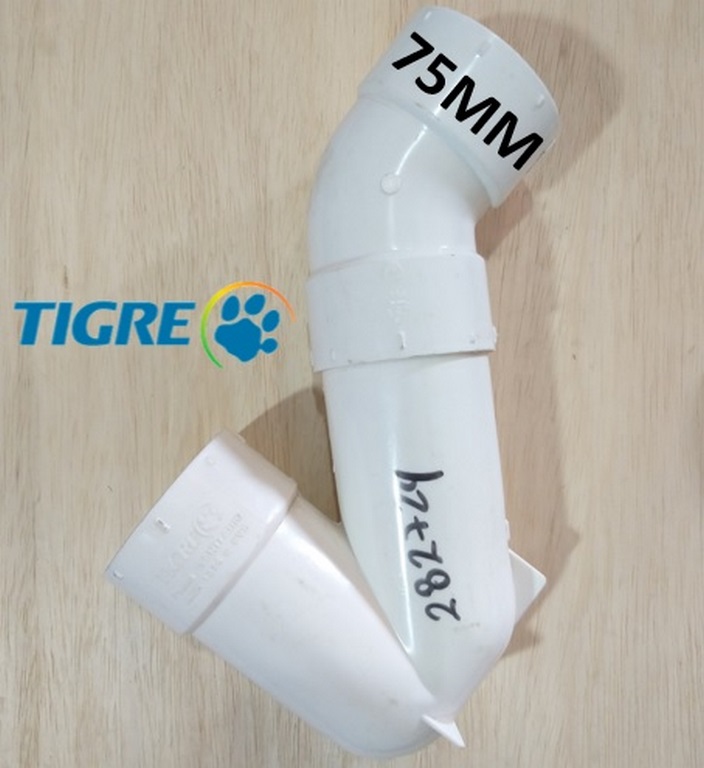 SIFON 75MM S/REG TIGRE 2 PIEZAS