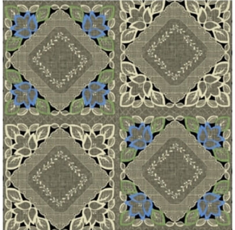 PLAST. MANTEL ALTO RELIEVE BEIGE COLORES PT0471D