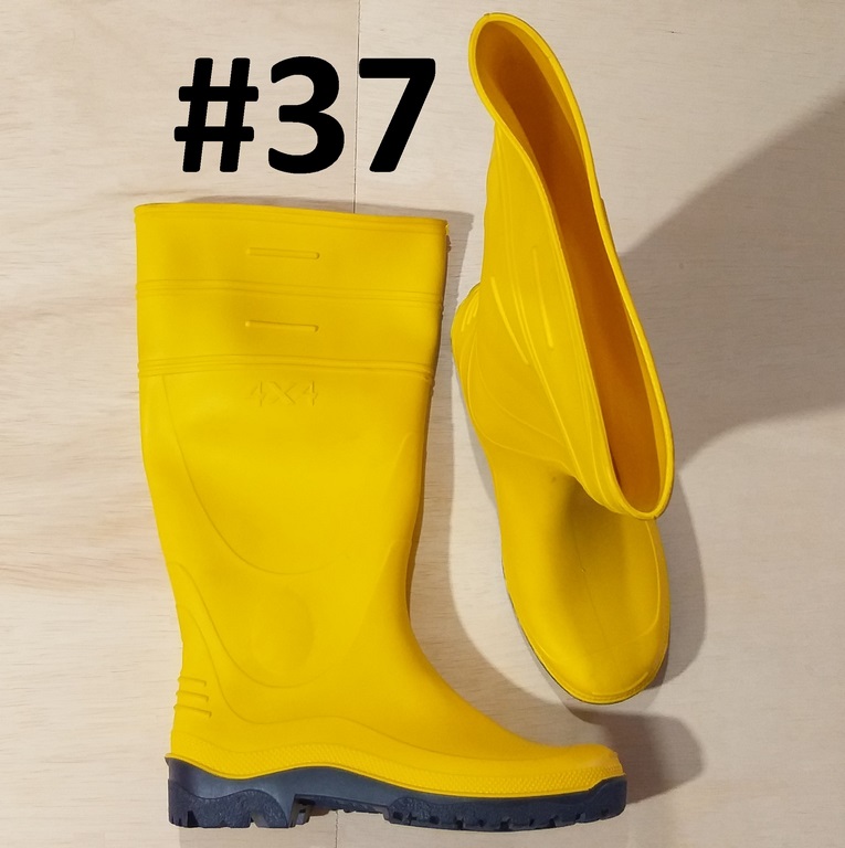 BOTA 37 BOOTS 4X4 PVC S/F AMARILLA/AZUL