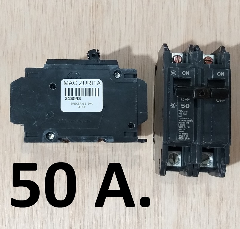 BREKER G.E. 50A. 2P S/P