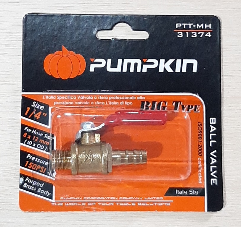 VALVULA ESFERICA PUMPKIN 1/4 MACHO