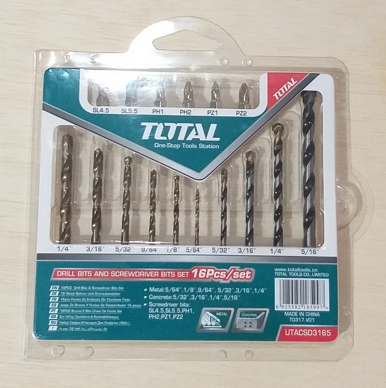 JGO BROCAS 16PCS TOTAL 10 HSS Y 6 CONC