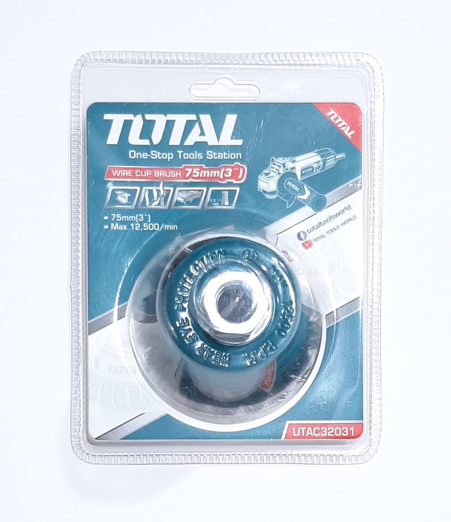 CEPILLO AL. COPA TRENZADA 3X 5/8 TOTAL UTAC32031