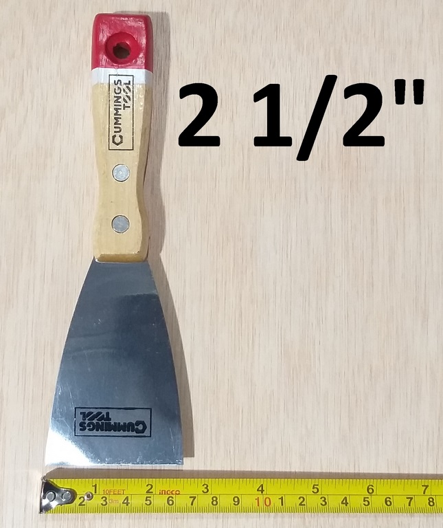 ESPATULA 2 1/2 CMT M/MADERA ROJO 0.5MM