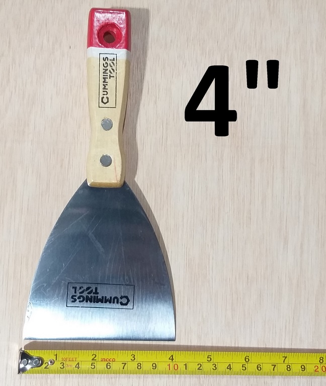 ESPATULA 4 CMT M/MADERA ROJO 0.5MM