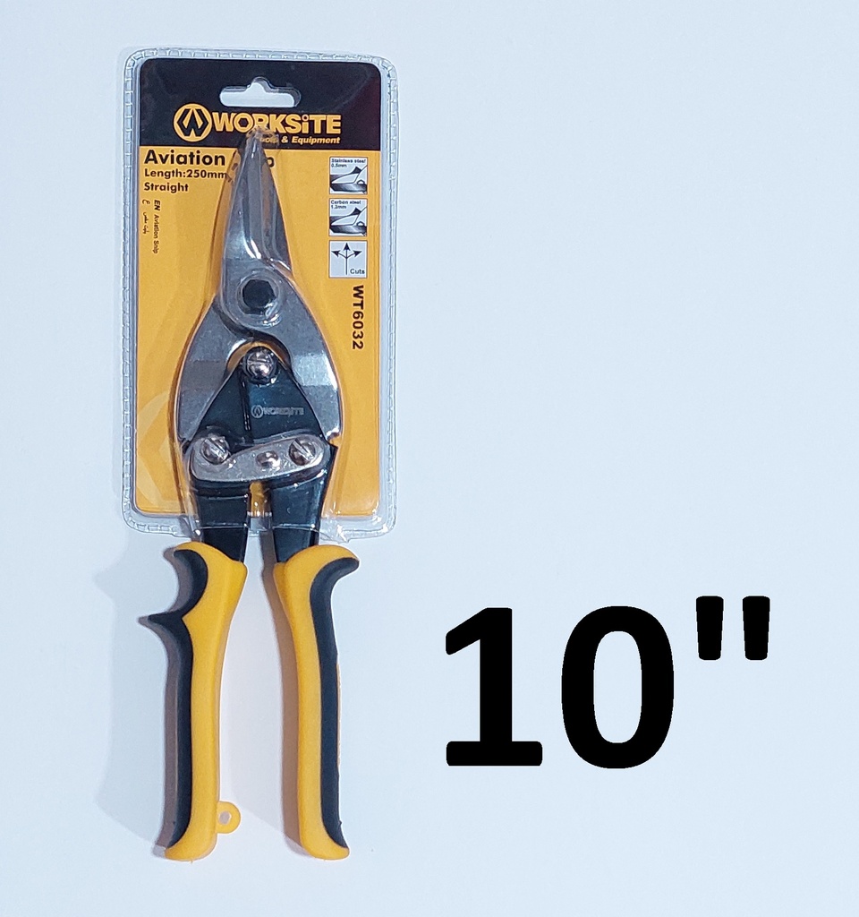 TIJERA DE AVIACION RECTA 10`` WORKSITE WT6032
