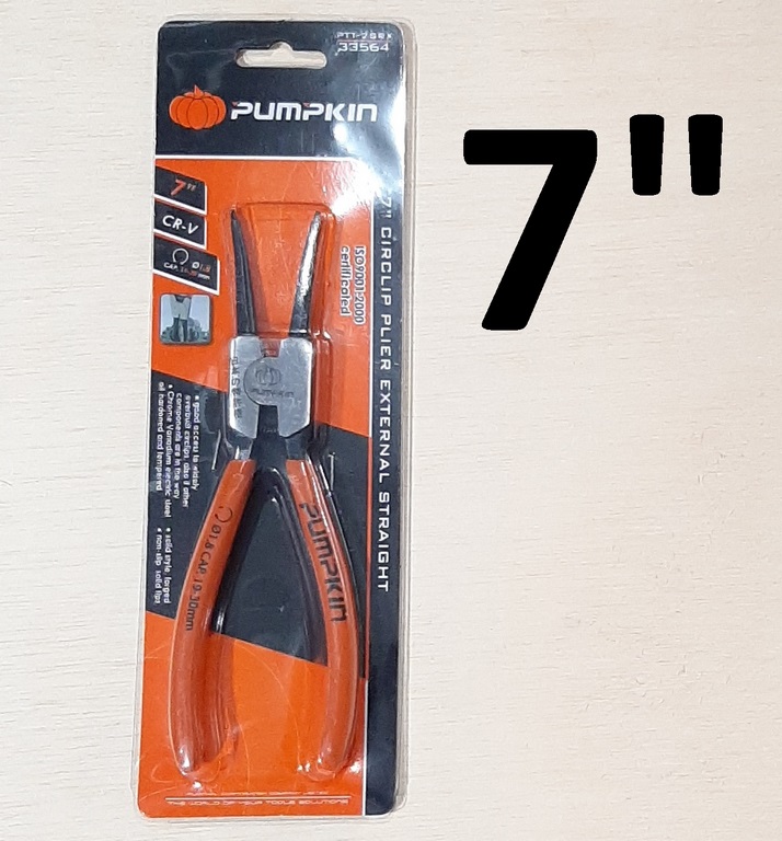 PINZA PARA SEGURO 7´´ ABIERTA PUMPKIN
