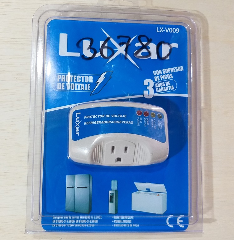 PROTECTOR VOLTAJE LUXAR REFRIG 120V 12A