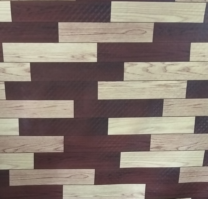 LINNOLIO ANTIDESLIZANTE RECTANGULO MADERA CAFE CREMA 3752