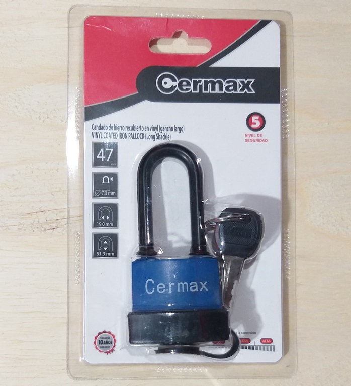 CANDADO CUELLO LARGO CERMAX 47MM