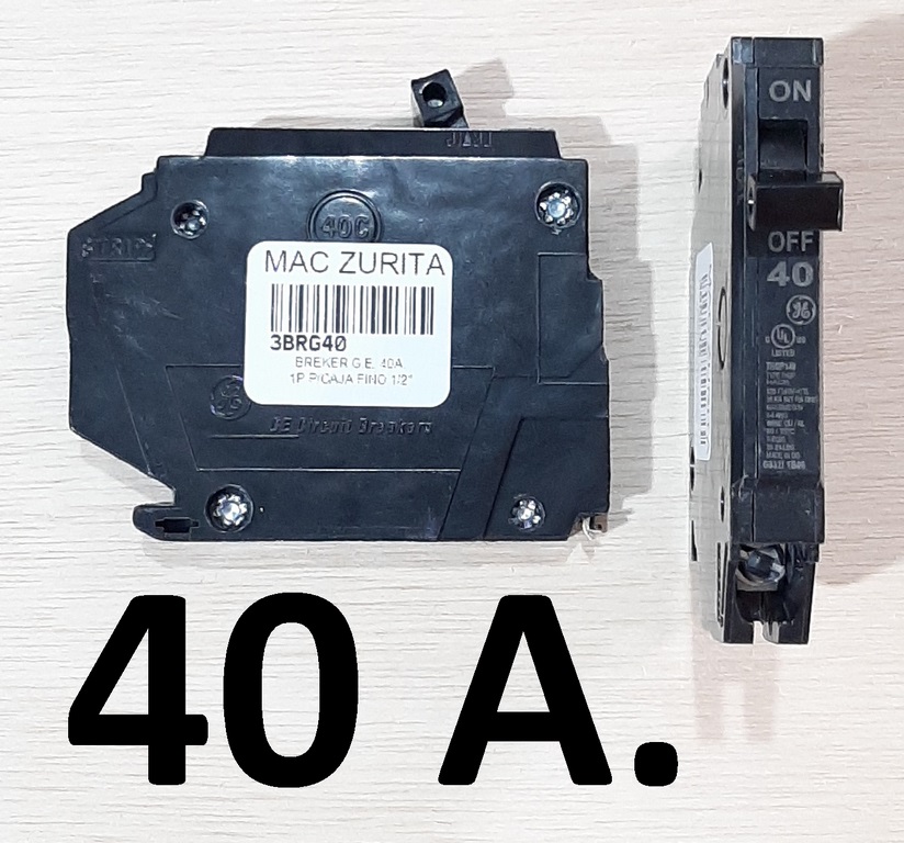 BREKER G.E. 40A. 1P P/CAJA FINO 1/2