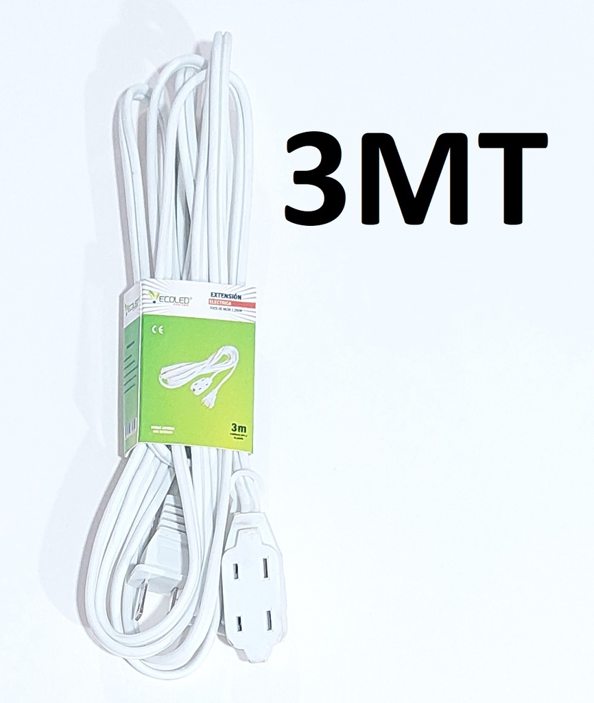 EXTENSION 3MT 2X16 BLANCA SPT-2
