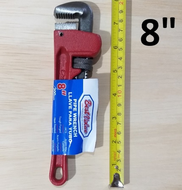 LLAVE TUBO 08´´ BESTVALUE