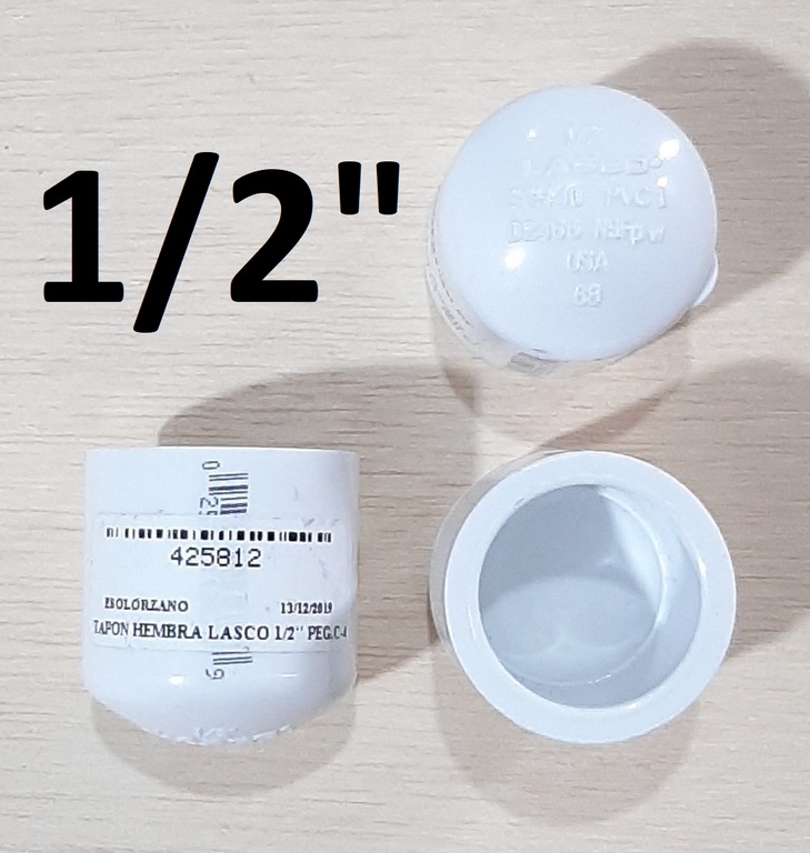 TAPON HEMBRA LASCO 1/2´´ PEG.C-40