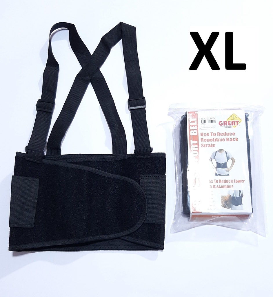 CINTURON PROT.COLUMN.LUMBARES XL NEGRO GREAT