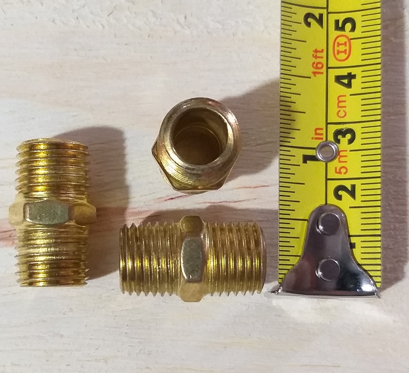 NEPLO P/COMPR. 1/4´´ MACHO 2PCS