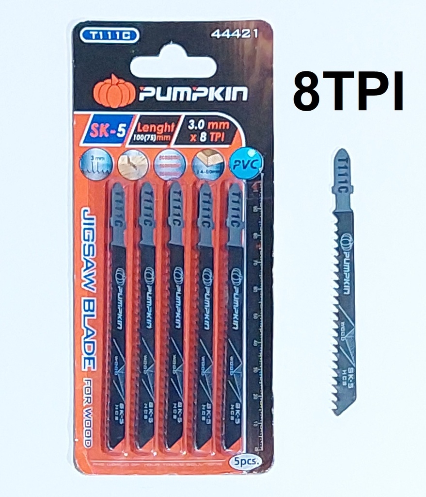 JGO SIERRAS CALADORA P/MADERA 8TPI 5PCS COD 44421