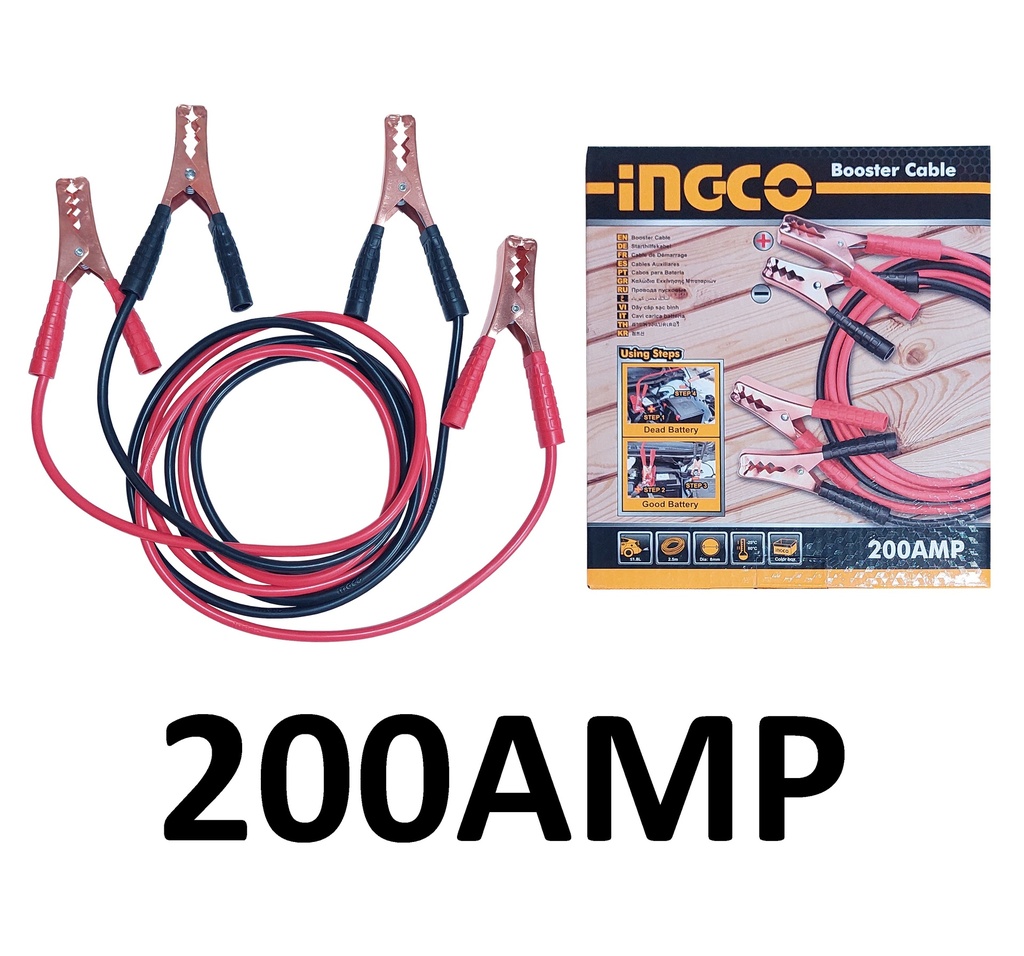 CABLE P/BATERIA C/LAGARTO 200 AMP INGCO