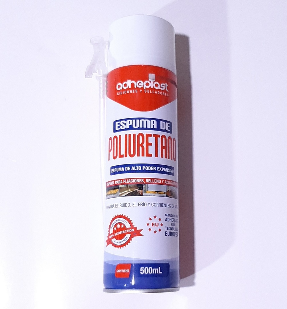 ESPUMA DE POLIURETANO ADHEPLAST 500ML/493GRS