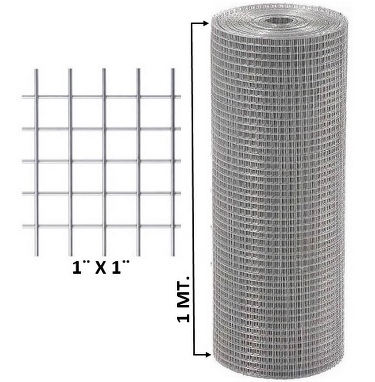 MALLA ELECTROSOLD 1X1 (1.0M 30M)