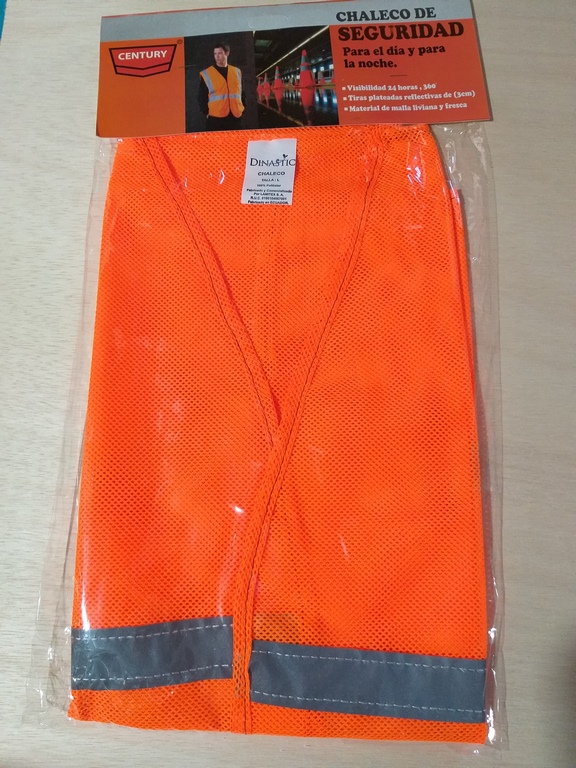CHALECO REFLECTIVO CENTURY TOMATE MALLA 4P410L8