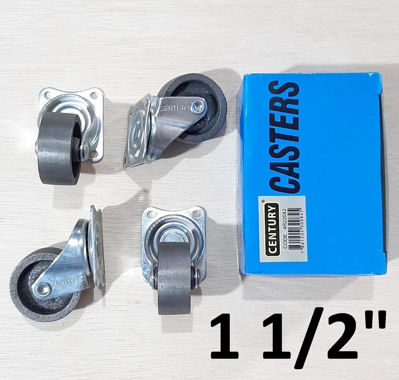 GARRUCHA GIRATORIA METAL 1 1/2 4PCS CENTURY