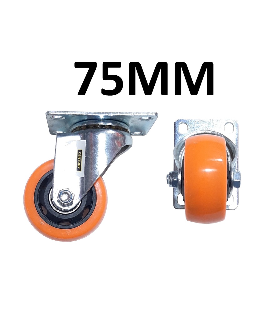 GARRUCHA GIRATORIA IND RUEDA TOMATE 3.00´´ CENTURY