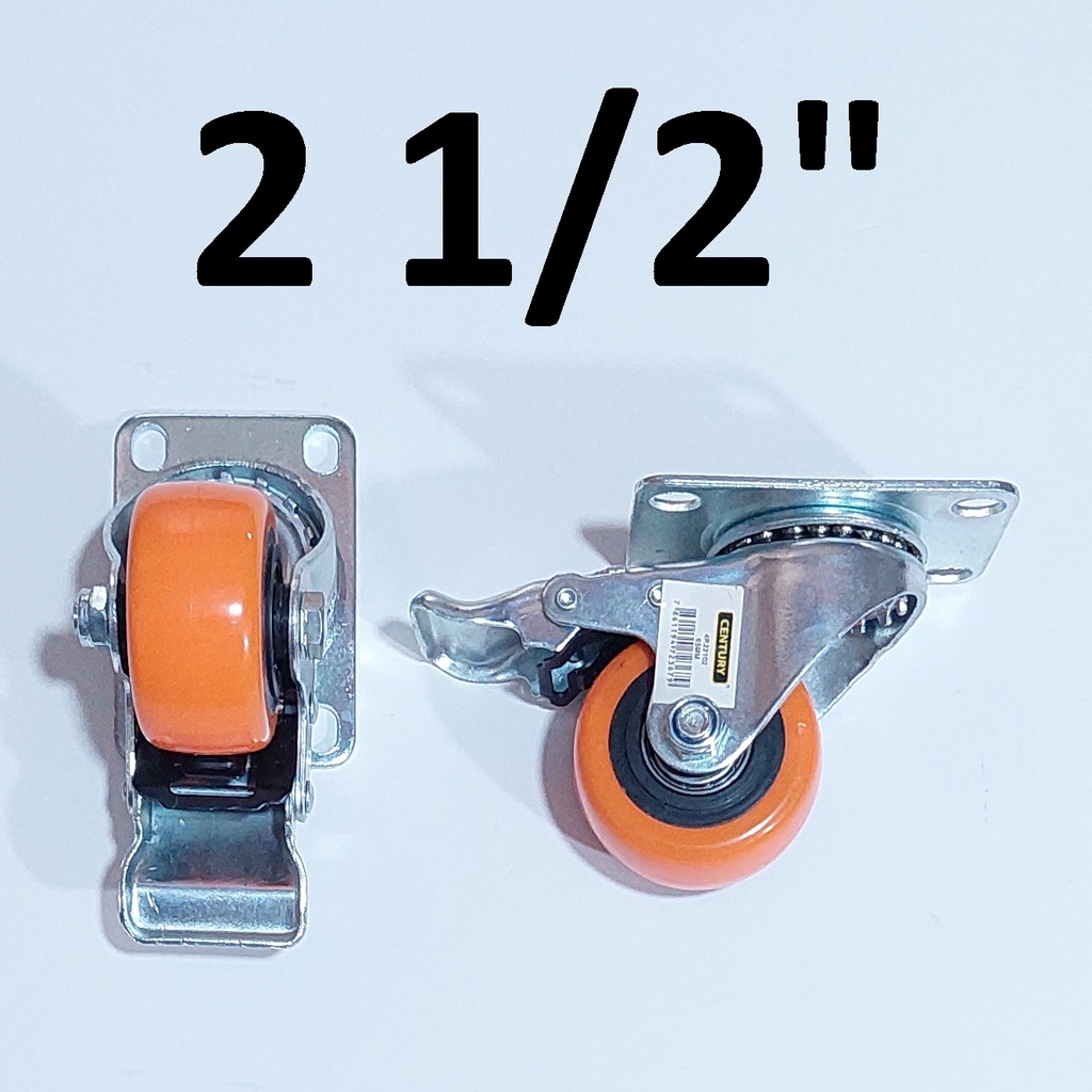 GARRUCHA GIRATORIA IND PVC C/FRENO 2.5´´